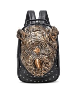 Gold Save The Rhino-Back Pack - BP-3193-GO