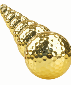 Golden Golf Electroplated Ball Gift Box Packing 12 Pieces