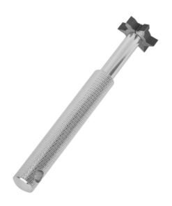 Golf Club Groove Sharpener with 6 Head Re-Grooving Tool Golf Cleaner Silver