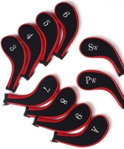 Golf Club Head Protective Covers - 10 Piece Set
