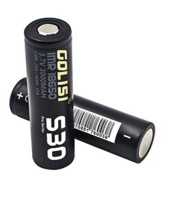 Golisi S30 18650 3000mAh 25A Rechargeable Battery - 2 Pack