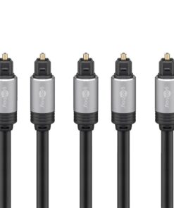 Goobay Toslink M-M Digital Audio Connection 1.5m Cable (5 Pack)