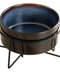 Good Boys Starry Medium Ceramic Bowl with Wire Stand