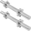 GORILLA SPORTS SA - 30mm Dia. Dumbbell Bars with Spinlock Star Collars