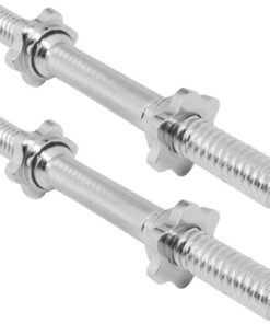 GORILLA SPORTS SA - 30mm Dia. Dumbbell Bars with Spinlock Star Collars