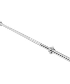 GORILLA SPORTS SA - Barbell Bar with Spinlock Star Collars 170cm Chrome
