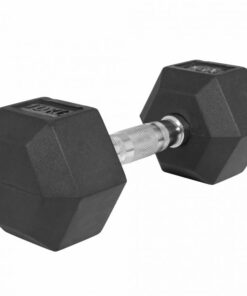 GORILLA SPORTS SA - Hex Rubber Dumbbell 10KG