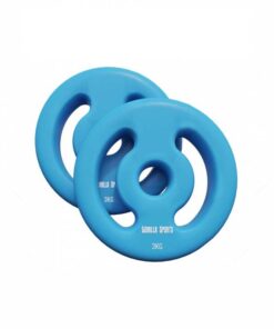 GORILLA SPORTS SA - Neoprene Plate Set 6 kg (2x 3 kg) - Light Blue