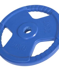 GORILLA SPORTS SA - Olympic Rubber-Coated Tri Grip Weight Plate 20KG