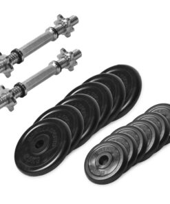 GORILLA SPORTS SA - Rubber Star Collar Dumbbell Set 27.5KG