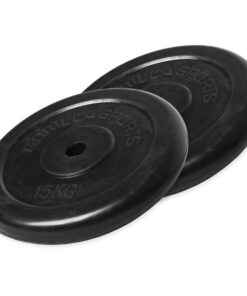GORILLA SPORTS SA - Rubber Weight Plate Set 30KG - 2x 15KG