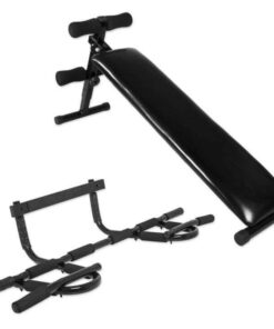 GORILLA SPORTS SA - Sit Up Bench and Multifunction Pull Up Bar Package