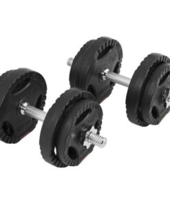 GORILLA SPORTS SA - Vinyl Tri Grip Dumbbell Set 20KG