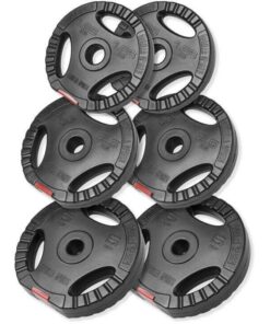 GORILLA SPORTS SA - Vinyl Tri Grip Weight Plates 17.5KG Set