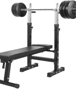 GORILLA SPORTS SA - Weight Bench with 38KG Vinyl Weight Set