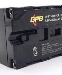 GPB NP-F750 Type Battery For Use on Camera Lights and Monitors with USB