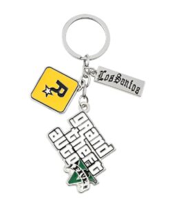Grand Theft Auto Five Los Santos Rockstar Keychain