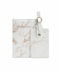 Graphic Passport Case & Luggage Tag Passport Holder & Bag Tag Set