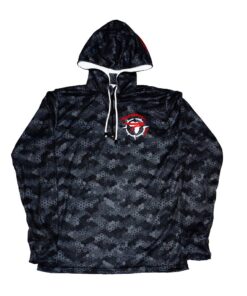 Gray-Scale Fishing Shirt with Hoodie - XL