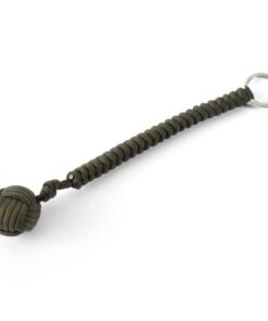 Green Emergency Survival Tool Key Ring Lanyard Fist Knot Parachute Cord