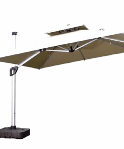 Grey Cantilever Garden Umbrella