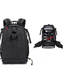 Grey Professional Large Capacity Backpack For Canon Camera