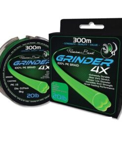 Grinder PE1 4x300m Casting Braid - Yellow (12LB)
