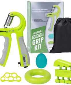 Grip Strength Trainer Workout Kit Grip Training Kit (5 Pack) - Green