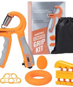 Grip Strength Trainer Workout Kit Grip Training Kit (5 Pack) - Orange