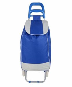 Grocery Shopping Trolley with Bag (Blue)