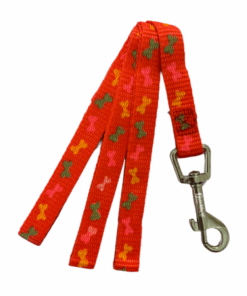 Grovida Pet Lead - Dog Bone Print (1.2m) - Red