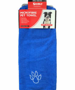 Grovida Pet Towel Microfibre (92cm x 46cm) - Blue