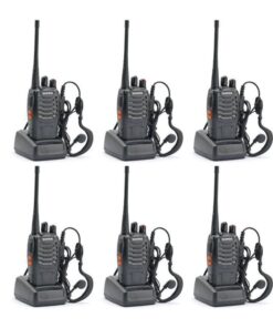 GS Baofeng BF-888S 16-Channel UHF 400-470MHz Walkie Talkie 2 Way Radio 6 Piece