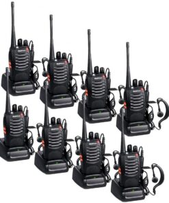 GS Baofeng BF-888S 16-Channel UHF 400-470MHz Walkie Talkie 2 Way Radio 8 Piece