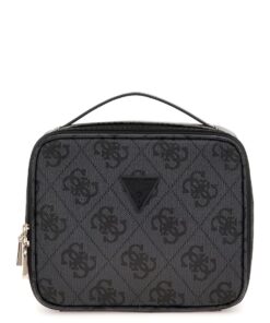 Guess Berta Cosmetic Organizer Case - Unisex - Coal Logo