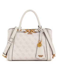 Guess Dagan Small Tri Compartment Satchel - Women - Dove Logo