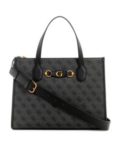 Guess Izzy 2 Compartment Tote - Women - Coal Logo