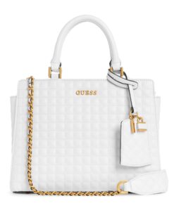 Guess Tia Luxury Satchel - Women - White