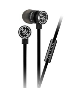 Guess - Wire Earphones - Black & Silver