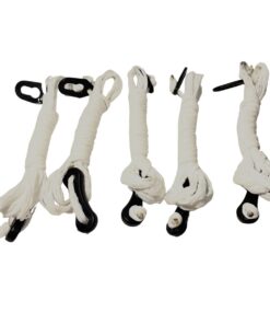 Guide Ropes (White) Set of 5 x 6m (Double)