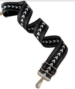 Guitar Style Adjustable Bag Strap - Black, White