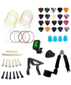 Guitar Tool Changing Kit Strings Pick Capo Winder Tuner Accessories Kit