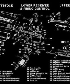 Gun Cleaning Mat Assembly Pad Can Be Used As Mouse Pad - AR-15