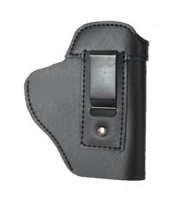 Gun Holster Genuine Leather Black for 9mm Handgun - Right Hand