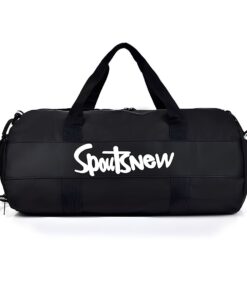 Gym Fashion Sport Adjustable Bag With Shoe Waterproof Training Yoga Gift - Black