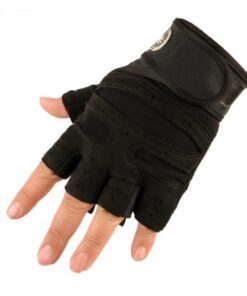 Gym Gloves Heavyweight Sports Exercise Weight Lifting Gloves - Black - L