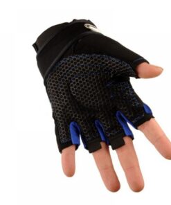 Gym Gloves Heavyweight Sports Exercise Weight Lifting Gloves - Dark Blue - M