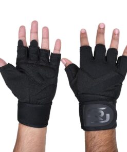 Gym Gloves, Weight Lifting , Workout , Full Palm Protection - L