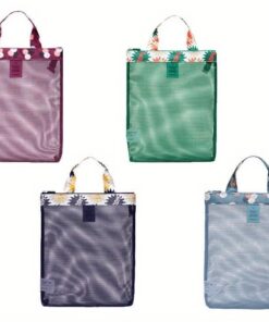 Gym Toiletry Mesh Bag, Travel Portable Toiletry Bag, Beach Storage Bag - 4 Piece