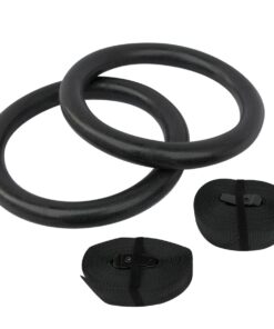 Gymnastics Rings with Adjustable Heavy Duty Straps